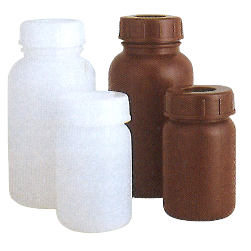 【30㏄～20Lまで対応】規格ボトル 広口 ナチュラル/茶色-250㏄ 広口 茶