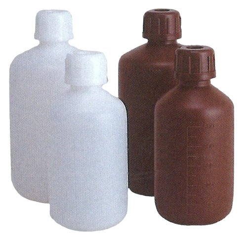 【100㏄～30Lまで対応】規格ボトル 細口 ナチュラル/茶色-1L 細口 茶