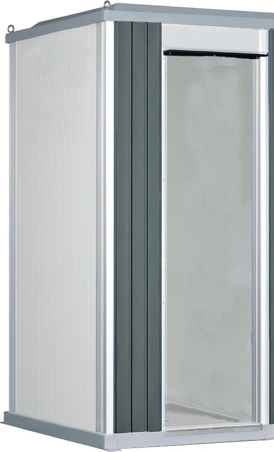 屋外トイレユニット「エポックトイレ」 水洗タイプ 1室縦／手洗-株式会社ハマネツ