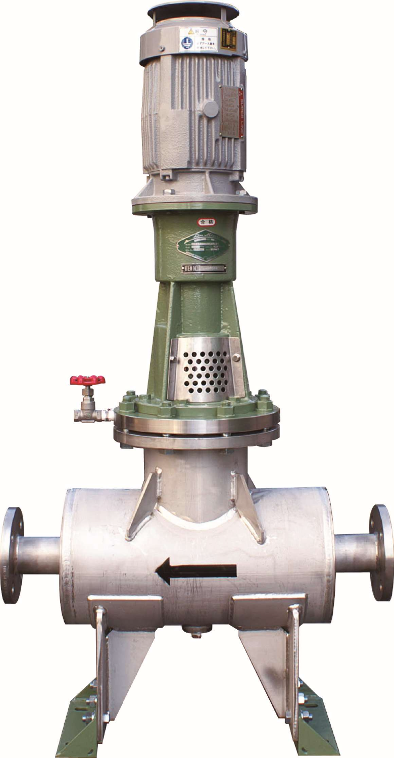 大量・連続処理に適した管路ミキサー 　マルチラインミキサー LT形（立形）-LT2▢-MPR-7.5