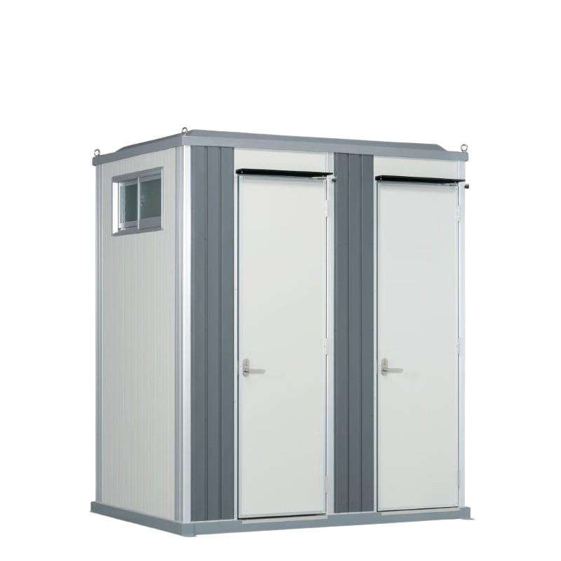 屋外トイレユニット「エポックトイレ」 水洗タイプ 2室各室入口／小便＋洋式 スタンダード-株式会社ハマネツ