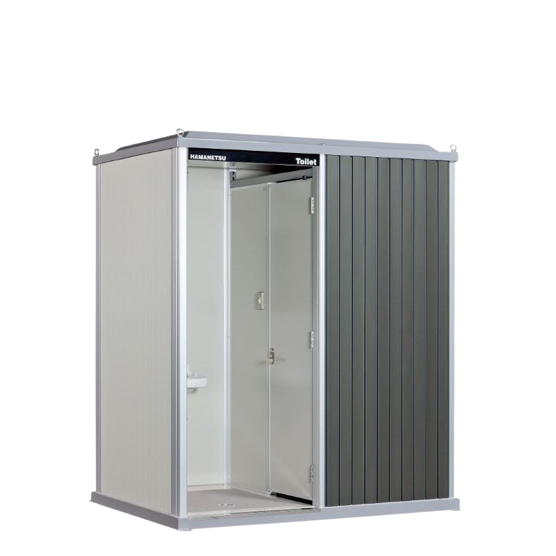 屋外トイレユニット「エポックトイレ」 水洗タイプ 2室／手洗＋洋式 温水洗浄便座仕様-株式会社ハマネツ